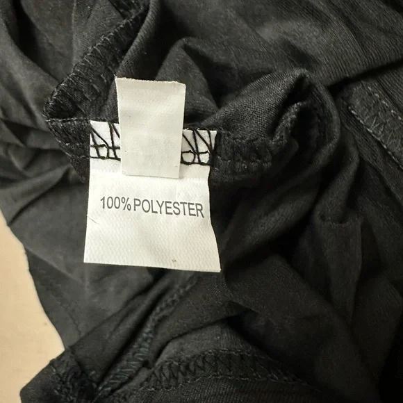 Berline Girls Wednesday Addams Costume Dress Black Peter Pan Collar Size M New - Picture 2 of 7